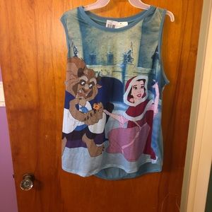 Beauty and the Beast Winter Scene Tank Top